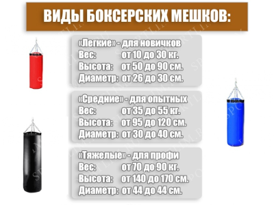 Мешок Боксерский Атлет 45кг (Красный)